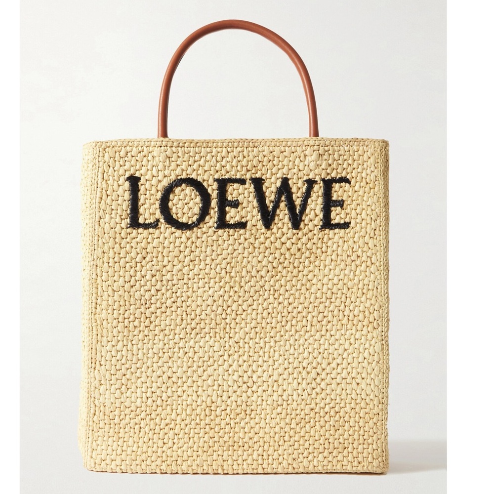 LOEWE A4 raffia tote bag - Picture 7 of 8